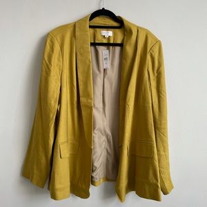 LOFT PLUS MUSTARD BLAZER-NWT SIZE 18